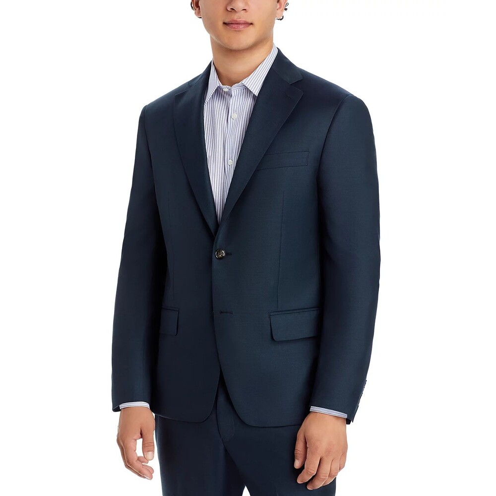 Robert Graham Men's Suit Jacket Modern Fit Hunter Green Sharkskin $598